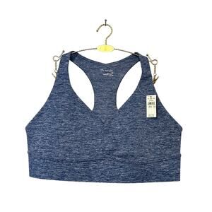 NWT Offline by Aerie The Hugger Stretch Medium Support Blue Racerback Bra XL